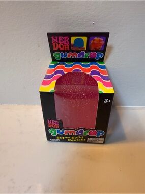 NeeDoh Gumdrop Super Solid Squish! Toy - pink